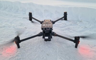 Dron en Invierno