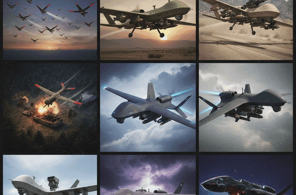 Drones con carga explosiva.