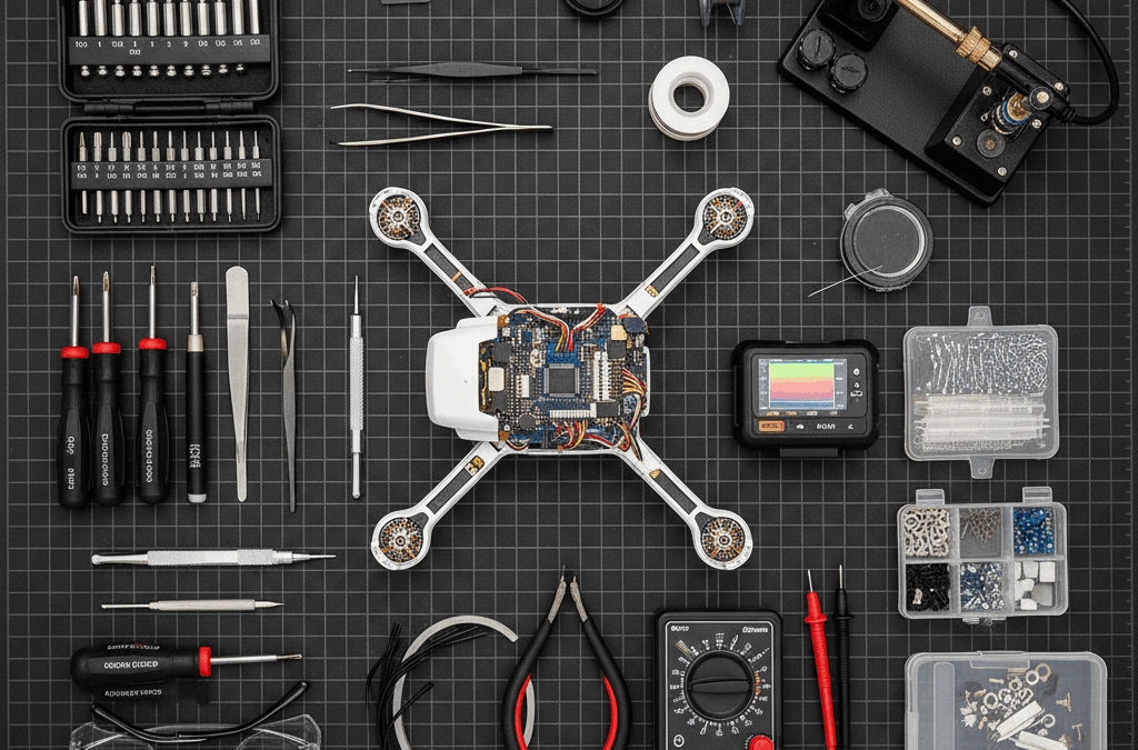 La reparación de drones.