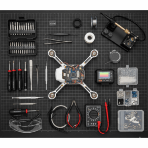 La reparación de drones.