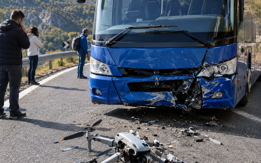 Accidente de un dron